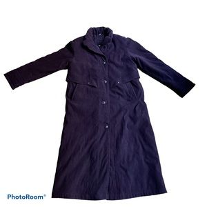 Elegant Women's Long Coat - Black